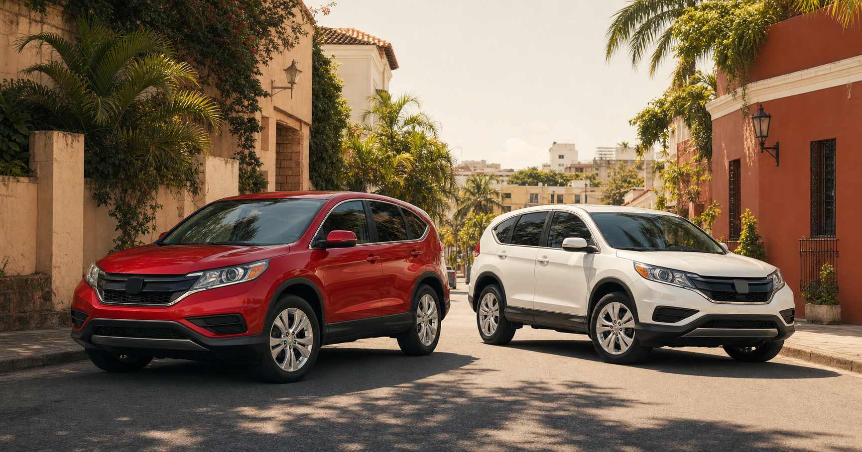 Representación visual de la Honda CR‑V 2016 roja